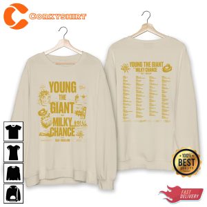 Young the Giant With Milky Chance Summer Tour 2023 2 Sides Shirt