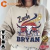 Zach Bryan Burn Burn Burn Tour 2023 Vintage Bull Horns Distressed T-shirt