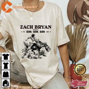 Zach Bryan Presents The Burn Burn Burn Tour 2023 Unisex T-Shirt (2)
