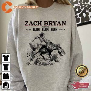 Zach Bryan Presents The Burn Burn Burn Tour 2023 Unisex T-Shirt (3)