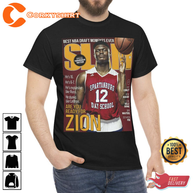 Zion Williamsion SLAM Cover T-Shirt -  Zion Williamsion  SLAM Cover T-Shirt