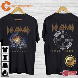 1983 Def Leppard Pyromania Tour Two Sides T-Shirt