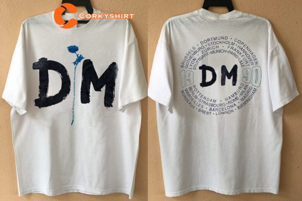 1990 Depeche Mode Europe Tour Double Side Gift For Fan Shirt