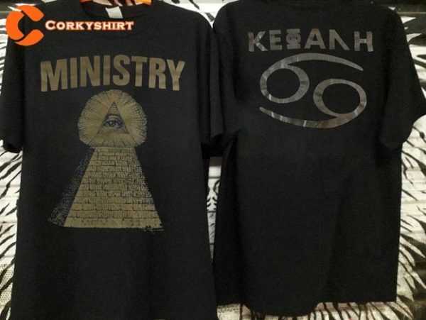 1991 Ministry ΚΕΦΑΛΗΞΘ Psalm 69 90s Music Concert Tee Shirt