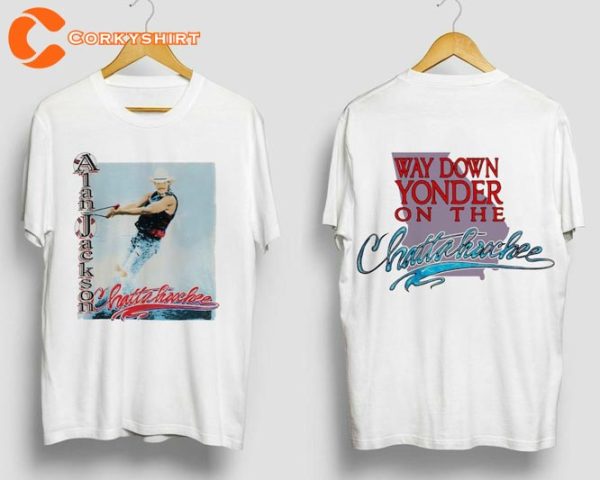 1992 Alan Jackson Way Down Yonder On The Chattahoochee Love Music Shirt