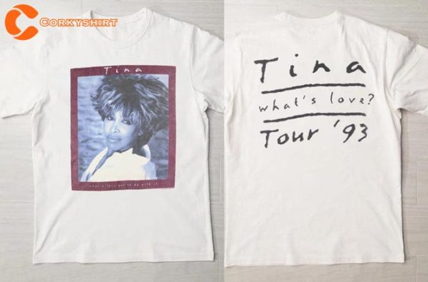 1993 Tina Turner Whats Love Tour Remembering The Queen Memorial Shirt