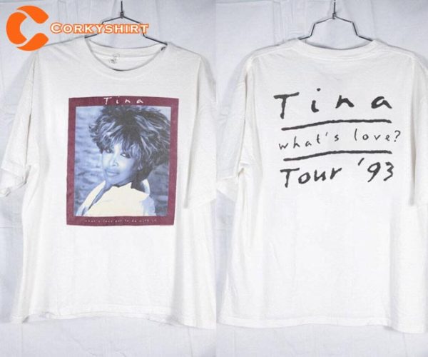 1993 Tina Turner Whats Love Tour Remembering The Queen Memorial Shirt