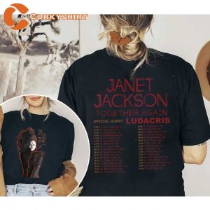 2 SIDED Janet Jackson Together Again Tour 2023 Shirt