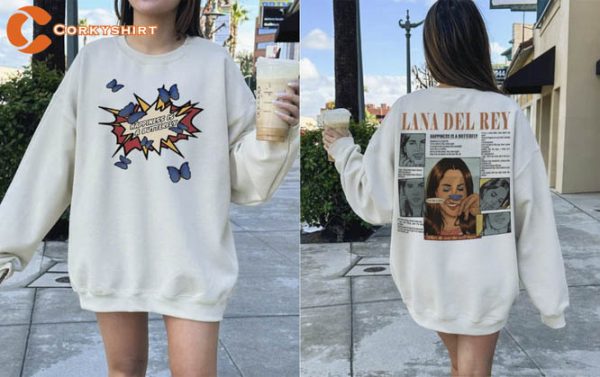 2 Side Vintage Lana Del Rey Crewneck Shirt Gift For Fans