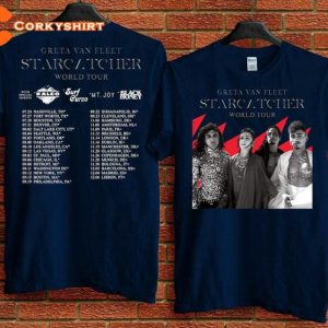 2023 Greta Van Fleet Starcatcher World Tour Music Concert Tee Shirt For Fans