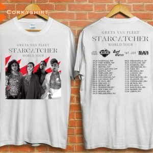 2023 Greta Van Fleet Starcatcher World Tour Music Concert Tee Shirt For Fans3