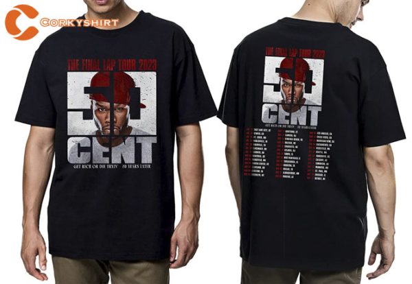 2 Sides 50 Cent The Final Lap Tour 2023 Unisex Shirt