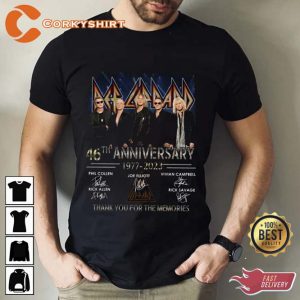 46th Anniversary Def Leppard Shirt For Fans