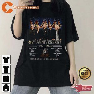 46th Anniversary Def Leppard Shirt For Fans