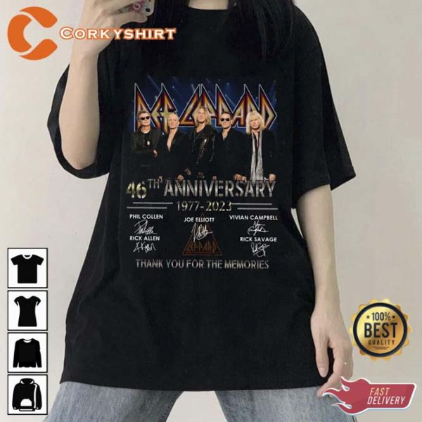 46th Anniversary Def Leppard Shirt For Fans