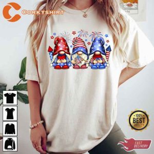 4th of July Gnomes Independence Day Happy Memorial Day Shirt