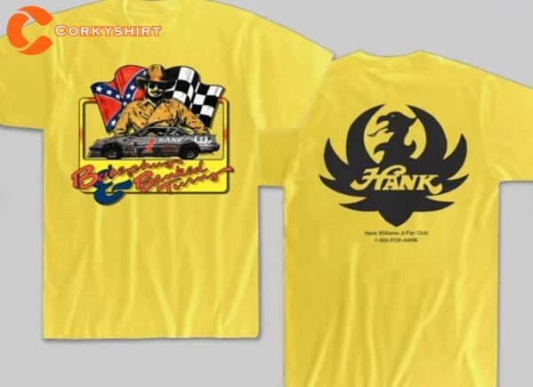 90s Style Hank Williams Jr Racing Country Band Tour Country Music Shirt