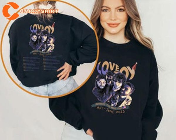 Across The Pond Tour 2023 Lovejoy Concert The Lazy Cat Shirt For Fans