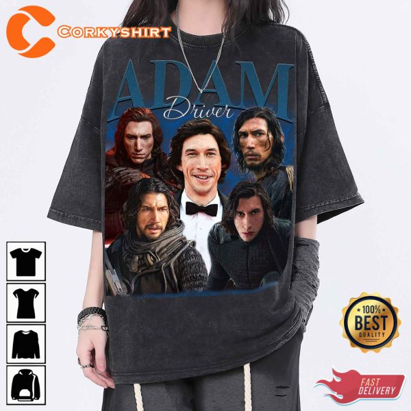Adam Driver Actor 90s Style Vintage Inspired Unisex Shirt For Fans