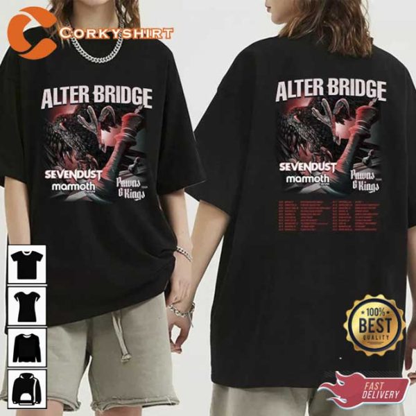 Alter Bridge 2023 Tour Fable Of The Silent Son Music Concert Shirt