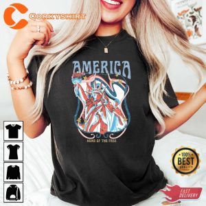 America Home of The Free Liberty and Justice Happy 4th of July Shirt
