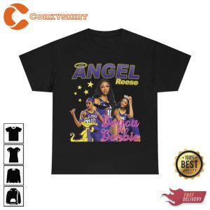 Angel Reese T-Shirt Bayou Barbie Graphic Tee 90s Style