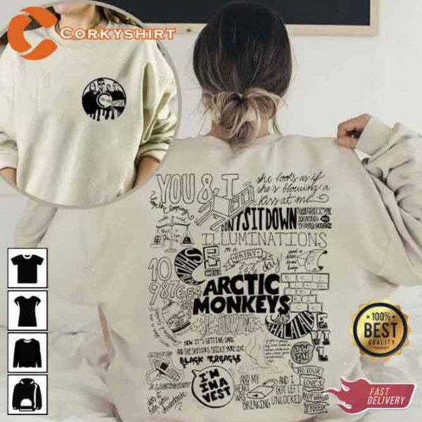Arctic Monkeys Favourite Worst Nightmare Art Style Design Shirt 2023