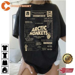 Arctic Monkey Arctic Monkey AM Album Vintage Aesthetic Shirt