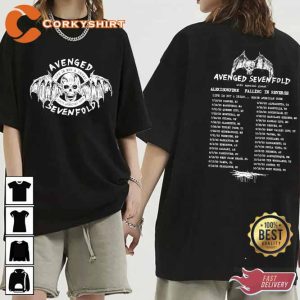 Avenged Sevenfold Burning Reaper Rock n Roll T Shirt
