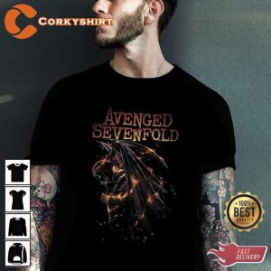 Avenged Sevenfold Rock n Roll Burning Reaper Graphic Designed T Shirt
