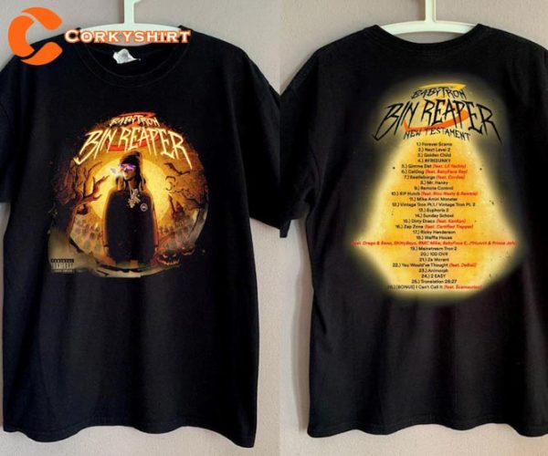 BabyTron Bin Reaper 3 New Testament Album Tracklist Rap Music Hip Hop Tee Shirt