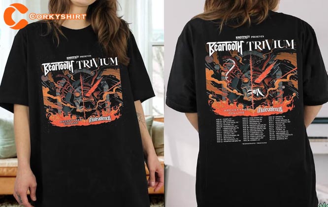 Beartooth and Trivium Summer Tour 2023 Anniversary Gift Shirt2