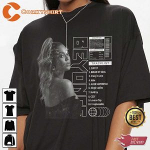 Beyonce Tracklist Song Renaissance Tour Vintage Unisex Shirt