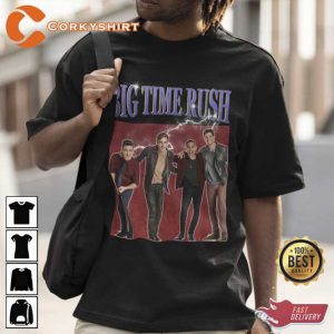 Big Time Rush Band Homage Vintage T-Shirt For Fans