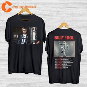 Billy Idol Punk Rock Live Tour 2023 Shirt Fan Gifts
