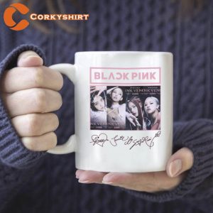 Black Pink Signatures Design Pink Venom Coffee Mug