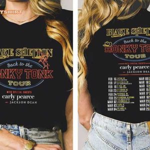 Blake Shelton Back To The Honky Tonk Tour 2023 T-Shirt