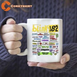 Blink-182 World Tour 2023 2024 Ceramic Coffee Mug