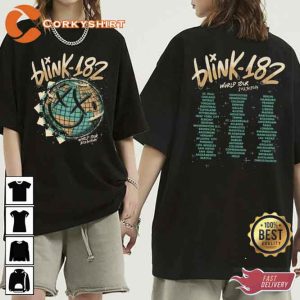 Blink 182 World Tour 2023 2024 T-Shirt Gift For Fans