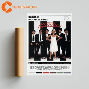 Blondie Parallel Lines Album Cover Tracklist Rock Band Poster