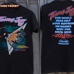 Boston Texxas Jam Tour 87 Band Tour World Music Festival Third State Rock Shirt