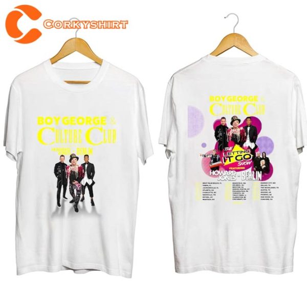 Boy George With Culture Club Howard Jones 2023 Tour Shirt