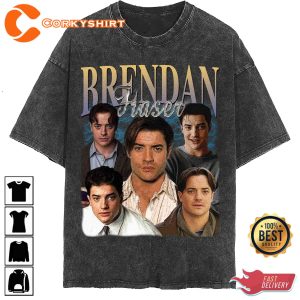 Brendan Fraser Vintage Washed Shirt Actor Homage Graphic 1