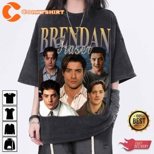 Brendan Fraser Vintage Washed Shirt Actor Homage Graphic