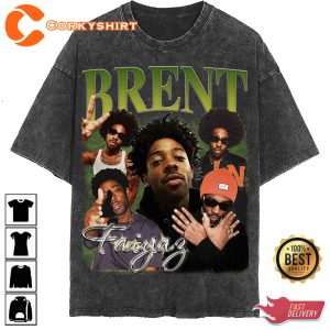 Brent Faiyaz Vintage Washed Shirt Hiphop Rnb Rapper Homage 1