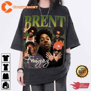 Brent Faiyaz Vintage Washed Shirt Hiphop Rnb Rapper Homage