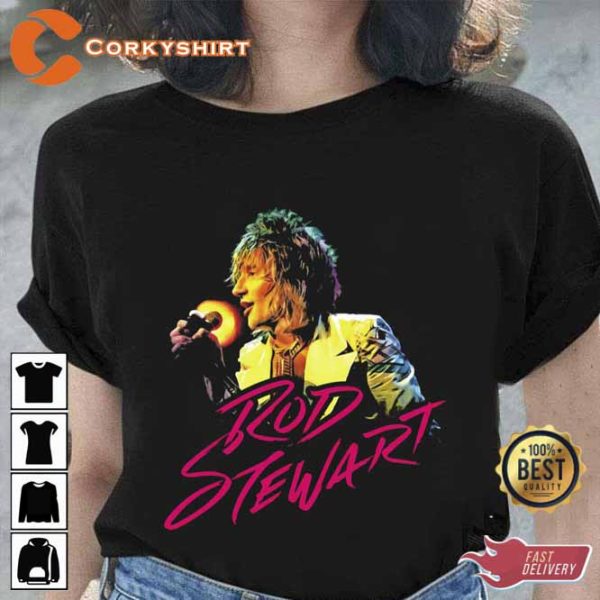 British Rock Pop Singer Rod Stewart Unisex T-Shirt For Fans