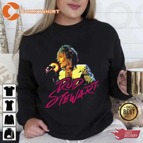 British Rock Pop Singer Rod Stewart Unisex T-Shirt For Fans