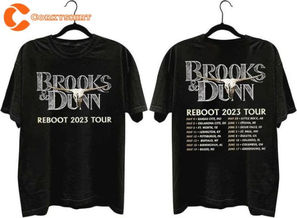 Brooks & Dunn 2023 Tour Reboot Concert Shirt Anniversary Gift For Fans