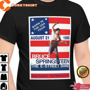 Bruce Springsteen Tour Born In The Usa E Street Band Shirt